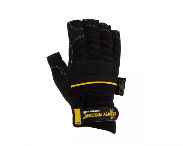 Dirty Rigger Comfort Fit Mens Fingerless Rigging / Operator Gloves (XL) - Main Image