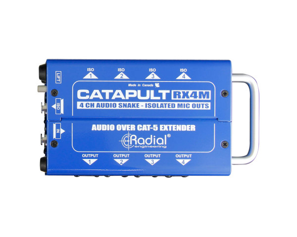 Radial Catapult RX4M 4-Ch CAT-5 Receiver with Balanced Out / Mic-Level  - Main Image