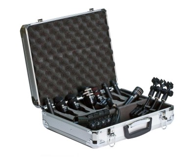 DP Elite 8 Mic Drum Pack Inc Case 8-Piece Microphone Set