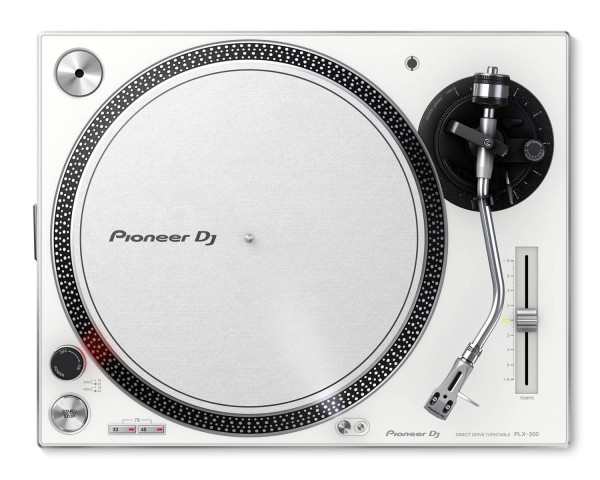 Pioneer DJ PLX-500 WHITE PRO DJ Hi Torq S-Tonearm Direct Drive Turntable - Main Image