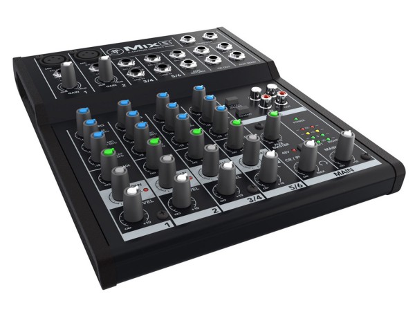 Mackie Mix8 8 Channel Compact Mixer 2-Mic/Line + 2-Stereo Input  - Main Image