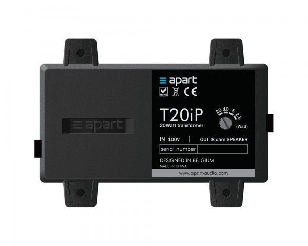 Apart T20IP Waterproof Transformer 8Ω to 100V Tapped to 20/10/5/2.5W - Main Image