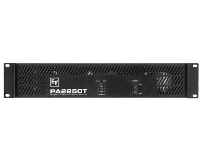 PA2250T 2-Channel 100V-Line Amplifier 2x250W/100V 2U