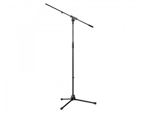 K&M 210/6 Black Mic Boom Stand All-Metal with Long Legs Black - Main Image