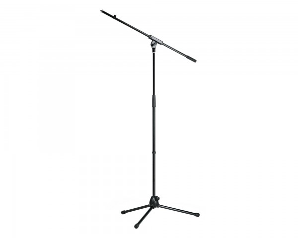 K&M 210/7 'Low-Cost' Mic Boom Stand Folding Legs All-Metal Black - Main Image