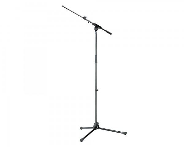 K&M 210/8 SSJ Mic Boom Stand All-Metal with Extending Boom Black - Main Image