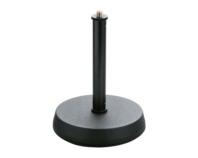 232 (23200) 130mm Cast Round Base Table Mic Stand 175mm Black
