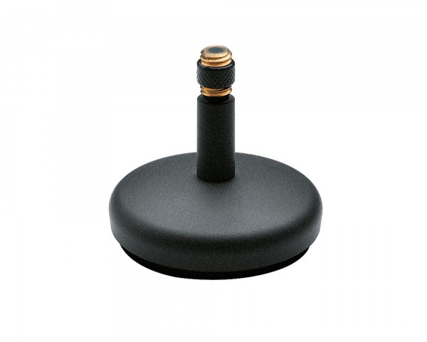 K&M 23266 Compact Round Base Table Stand 60mm Grey - Main Image