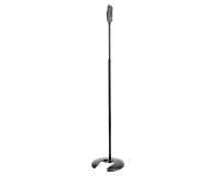 K&M 26075 Mic Stand Stackable with One-Hand Clutch Adjust Black - Image 1