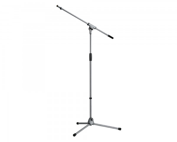 K&M 210/6 Soft Grey Touch Mic Boom Stand All-Metal with Long Legs - Main Image