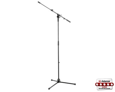 25600 Microphone Stand with Telescopic Boom Arm Black