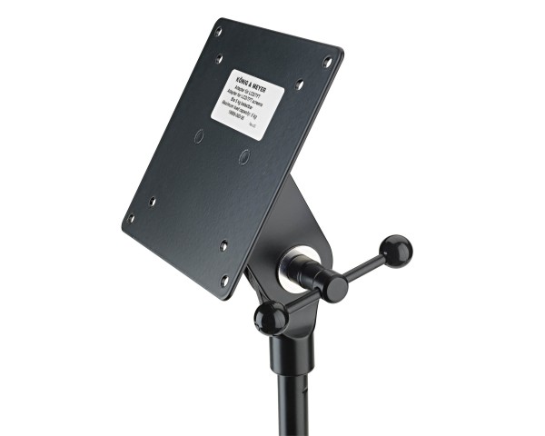 K&M 19685 Mic Stand Adaptor for Small LCD Screens to Mic Stand - Main Image