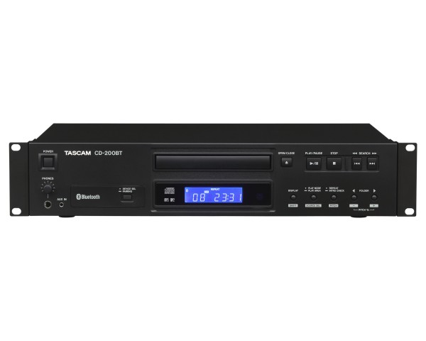 TASCAM CD-200BT Professional CD Player with Bluetooth Receiver 2U - Main Image