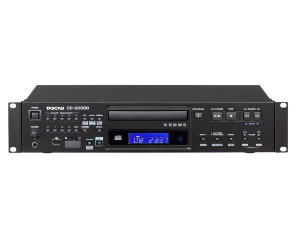 TASCAM CD-200SB CD, Solid State Media and USB Player with Pitch Cont 2U - Main Image