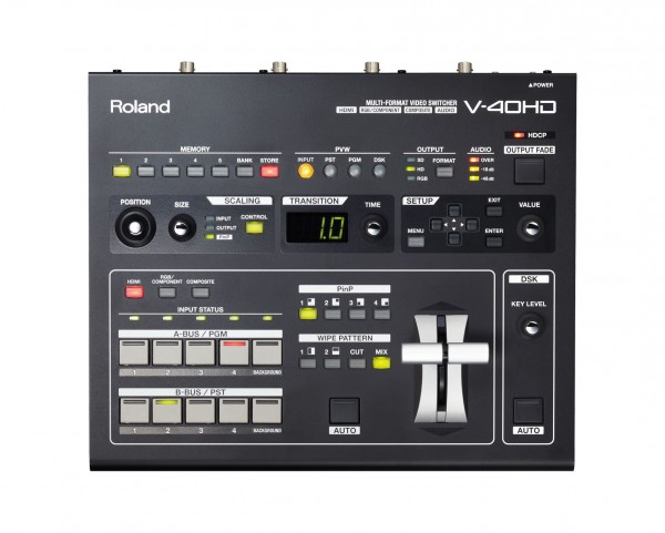 Roland Pro AV V-40HD Multi-Format Video Mixer and Switcher 4HDMI in/3HDMI Out - Main Image