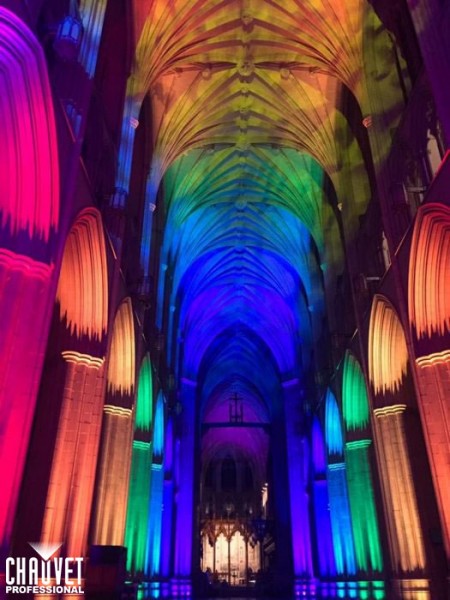 Elizabeth Coco Creates Colour Scape At National Cathedral With CHAUVET Professional