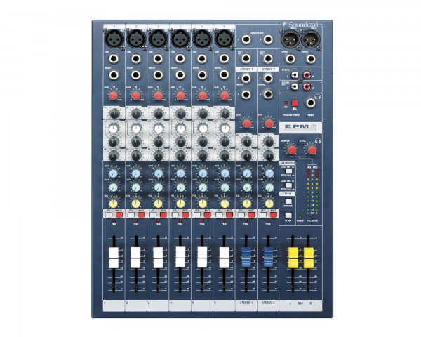 Soundcraft EPM6 6:2 Multipurpose Mixer 6-Mic 2-Stereo i/p Exc Rack Kit - Main Image