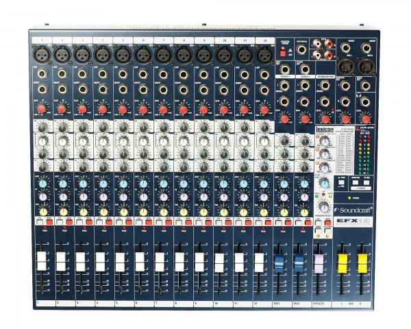 Soundcraft EFX12 12:2 Mixer 12-Mic 2-Stereo i/p + Effects Inc Rack Kit - Main Image