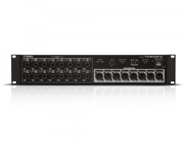 Yamaha TIO1608-D I/O Rack Stagebox with Dante 16in /8out 48KHz - Main Image