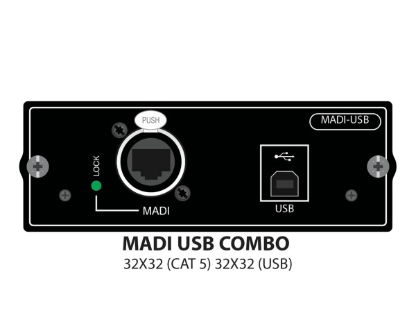 Soundcraft Si Option card MADI USB Combo 32x32 Cat5 32x32 USB - Main Image