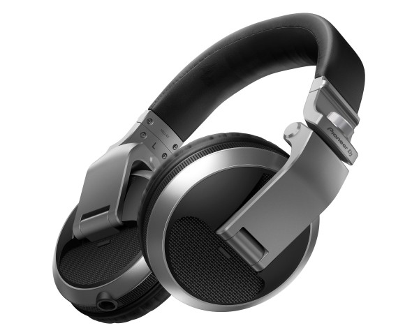 Pioneer DJ HDJ-X5-S Pro DJ 40mm Headphones with Swivel Ear Silver - Main Image