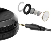 Pioneer DJ HDJ-X5-S Pro DJ 40mm Headphones with Swivel Ear Silver - Image 4