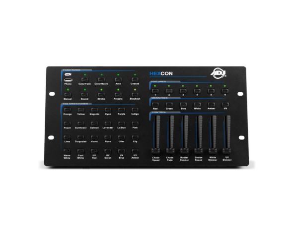 ADJ HEXCON 36-Channel RGBWA+UV DMX Controller - Main Image