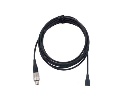 KA100S-4/B Straight Cable Miniature Tie Mic Black