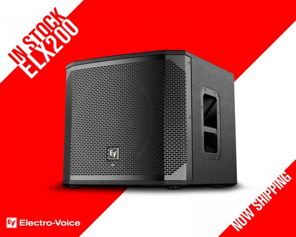 NOW IN STOCK - NEW ELX200 PORTABLE LOUDSPEAKER SERIES FROM ELECTRO-VOICE