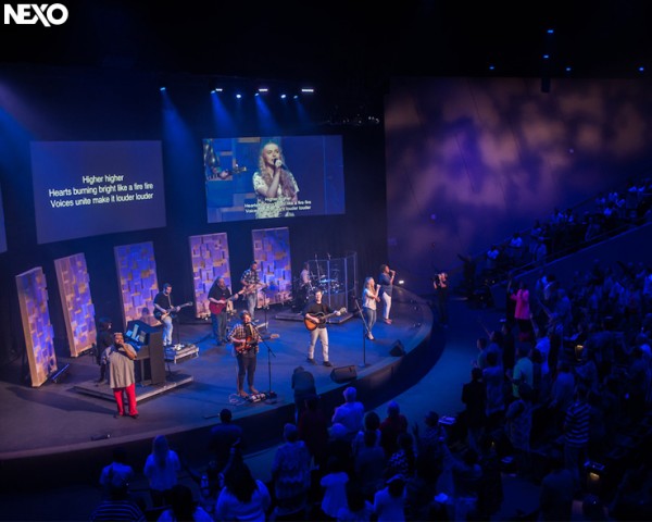 Contemporary worship music goes with NEXO