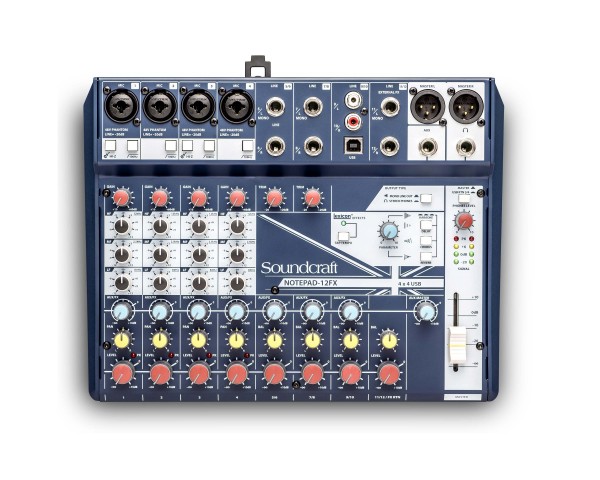 Soundcraft Notepad 12FX Small Format Analogue Mixing Console with Effects - Main Image