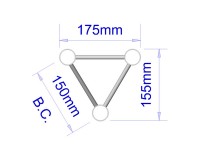 Trilite by OPTI 100 Truss Length 0.2m 1TR200 - Image 2