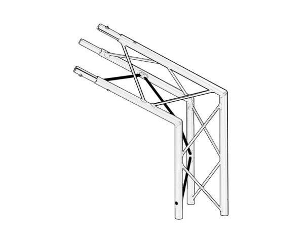 Trilite by OPTI 100 Truss Junct 2-Way 120° Apex Up/Down - Main Image