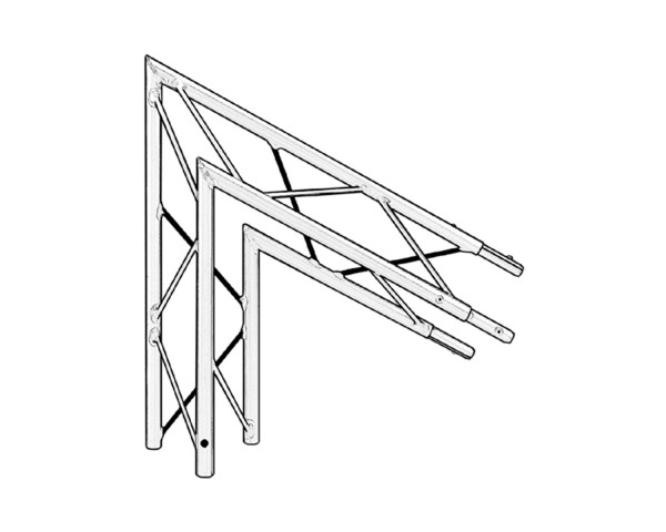 Trilite by OPTI 100 Truss Junct 2-Way 60° Apex Up/Down - Main Image