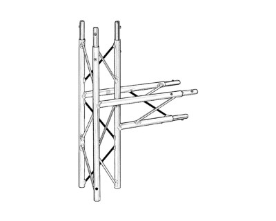 100 Truss Junct 3-Way 90° Apex Down