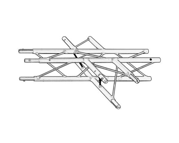Trilite by OPTI 100 Truss Junct 4-Way 90° Apex Down - Main Image
