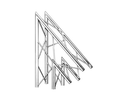 100 Quad Junction 2-Way 45° Universal