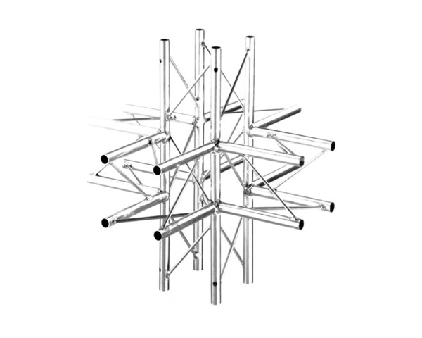 Trilite by OPTI 100 Quad Junction 6-Way 90° Universal - Main Image