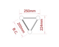 Trilite by OPTI 200 Truss Length 0.6m 2TR600 BLACK - Image 2