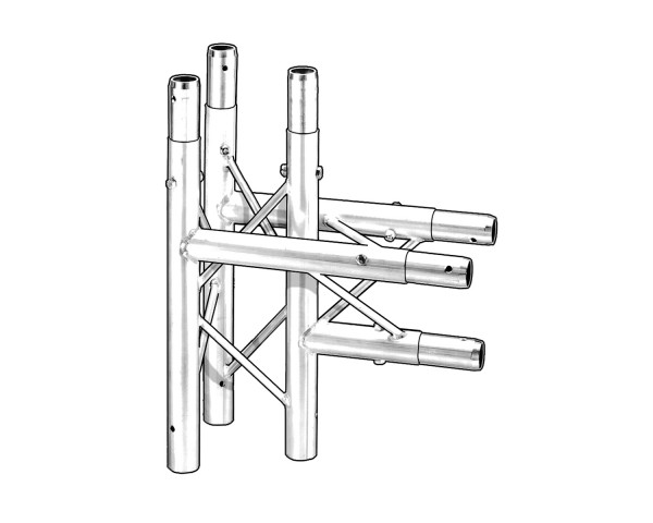 Trilite by OPTI 200 Truss Junct 3-Way 90° Apex Down - Main Image