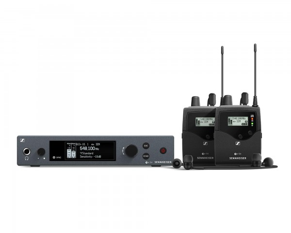 Sennheiser EW IEM G4-GB DUAL In-Ear Monitoring Syst Inc 2xIE4 Earphones CH38 - Main Image