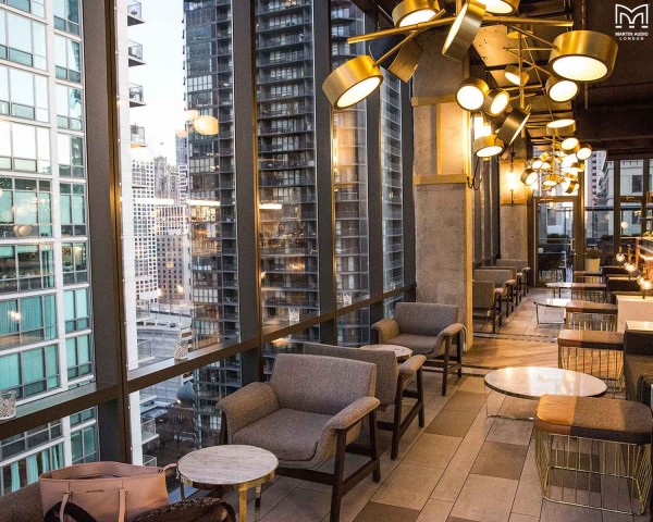 Award-winning Apogee Rooftop Bar outfitted with Martin Audio