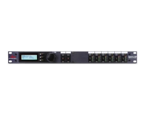 dbx ZonePro 1260 12x6 2xMic In Processor With Display 1U - Main Image