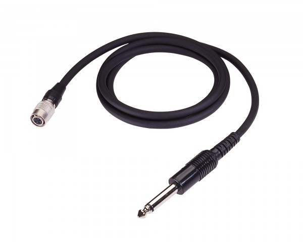Audio Technica ATGcW Guitar Input Cable 6.35mm Jack to HRS cW 4-Pin Plug - Main Image