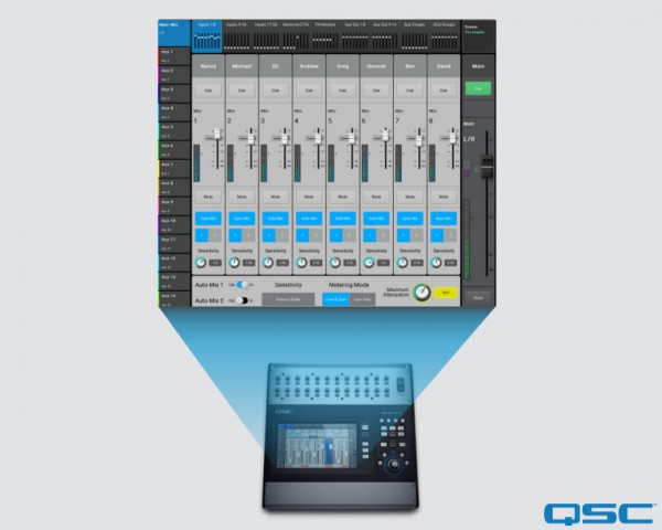 QSC Adds Automatic Microphone Mixing to TouchMix-30 Pro