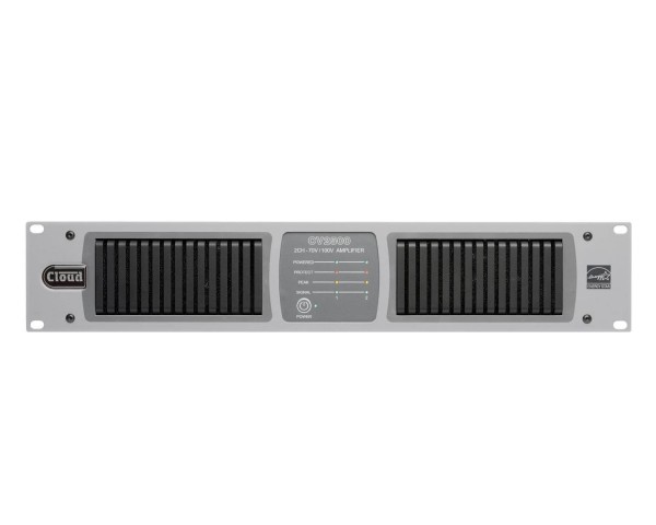 Cloud CV2500 Energy Star Compliant Digital Amp with DSP 2x500W 100V 2U - Main Image