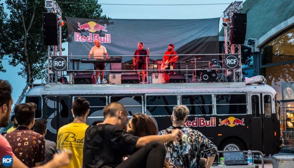 RCF adds a punchy line array to Red Bull Music’s tour bus wings