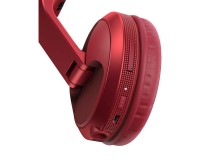Pioneer DJ HDJ-X5BT-R Pro DJ Bluetooth Headphones with Swivel Ear Red - Image 4