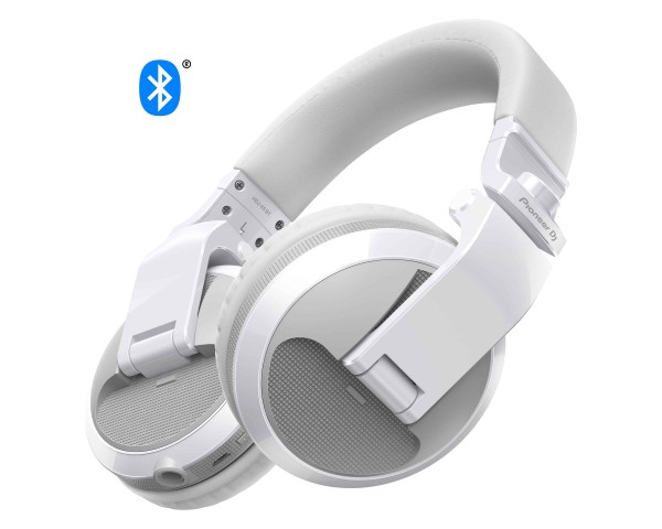 Pioneer DJ HDJ-X5BT-W Pro DJ Bluetooth Headphones with Swivel Ear White - Main Image