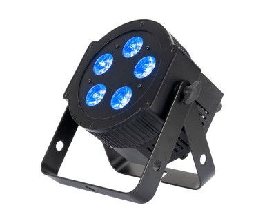 5PX HEX PAR LED Fixture 5x12W 6-in-1 HEX LEDS inc UV Black